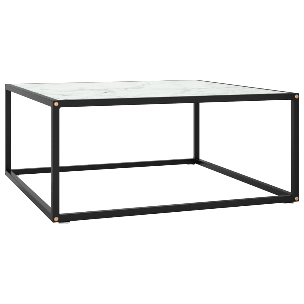 Mesa De Centro Negra Con Vidrio