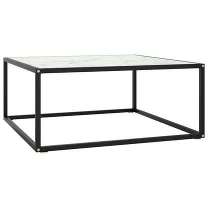 Mesa De Centro Negra Con Vidrio