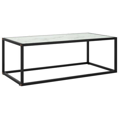 Mesa De Centro Negra Con Vidrio