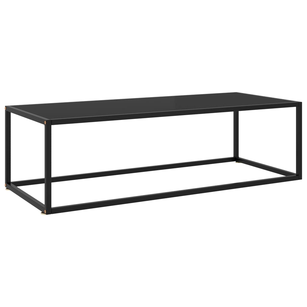 Mesa De Centro Negra Con Vidrio