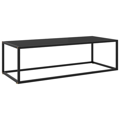 Mesa De Centro Negra Con Vidrio