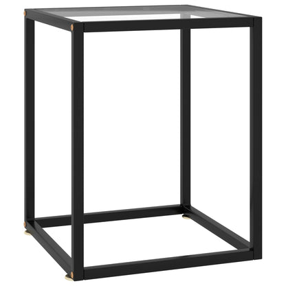 Mesa De Centro Negra Con Vidrio