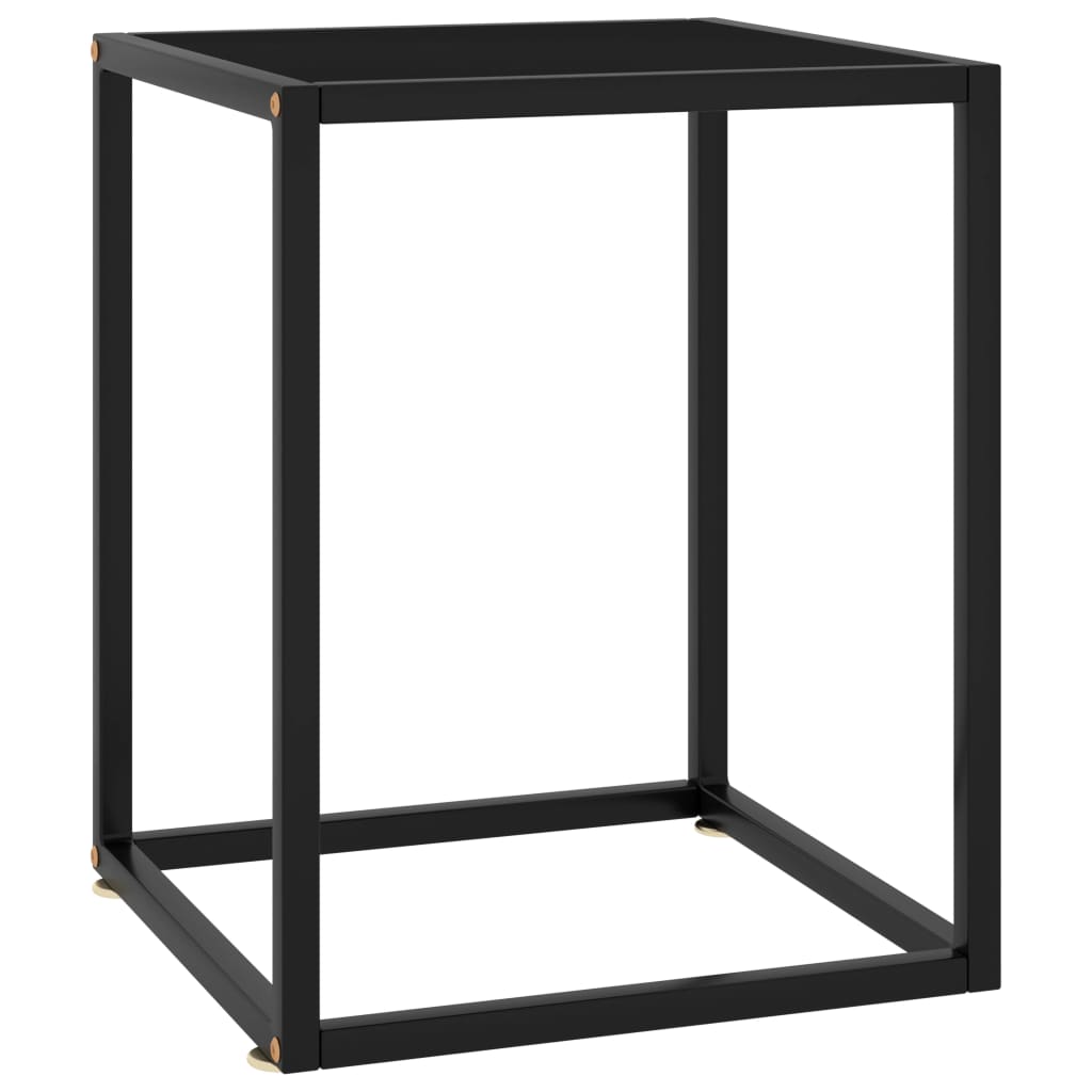 Mesa De Centro Negra Con Vidrio