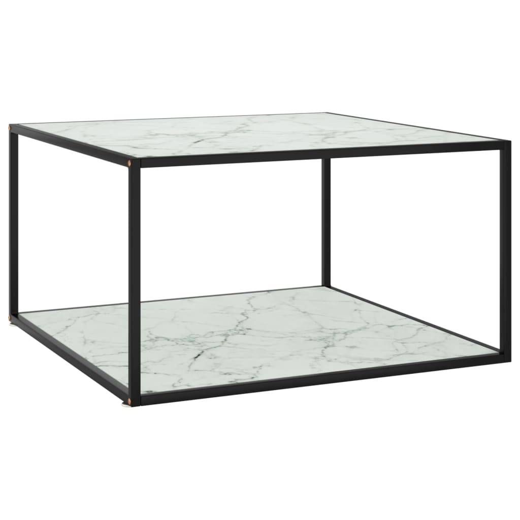 Mesa De Centro Negra Con Vidrio