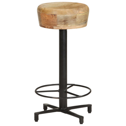 Taburetes De Cocina 2 Unidades Madera Maciza De Mango