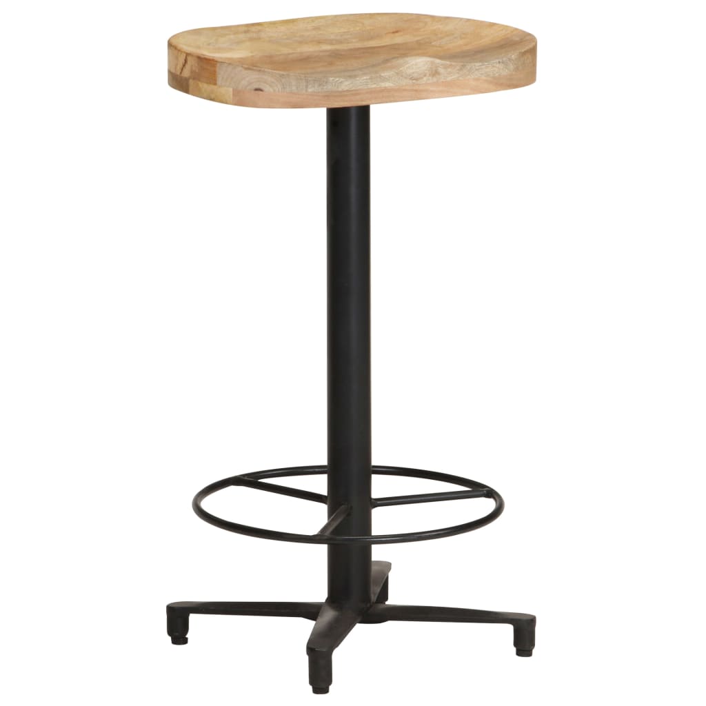 Taburetes De Cocina 2 Unidades Madera Maciza De Mango