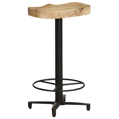 Taburetes De Cocina 2 Unidades Madera Maciza De Mango