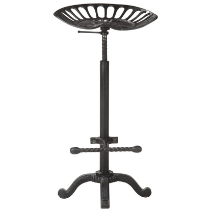 Taburete De Cocina Hierro Fundido Negro