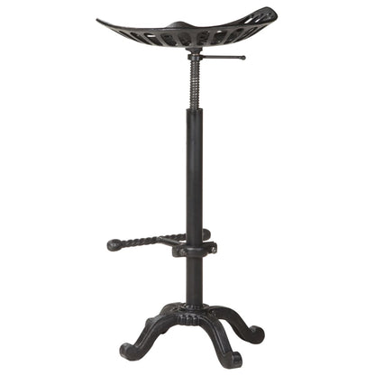 Taburete De Cocina Hierro Fundido Negro