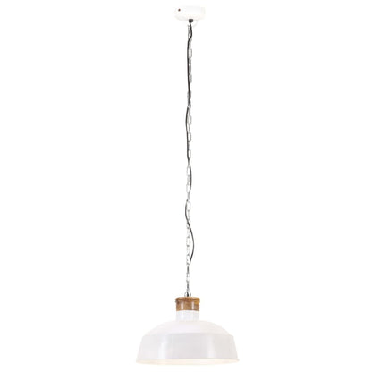 Lámpara Colgante Industrial 58 Cm Blanca E27