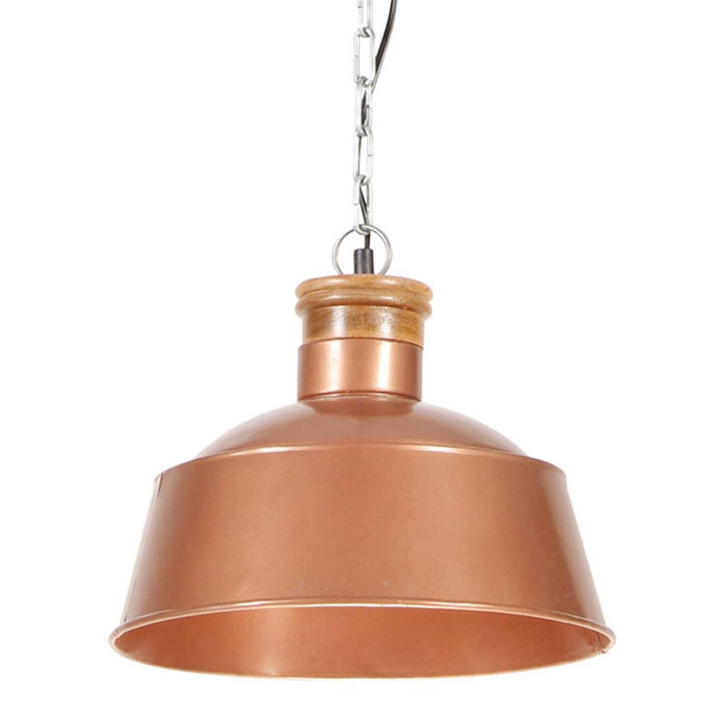 Lámpara Colgante Industrial 58 Cm Blanca E27