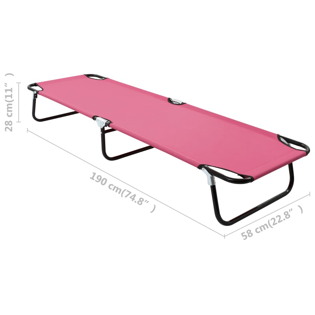 Tumbona Plegable De Acero