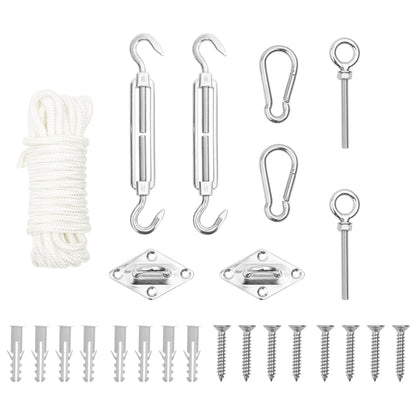 Juego De Accesorios Para Toldo De Vela 9 Pzas Acero Inoxidable