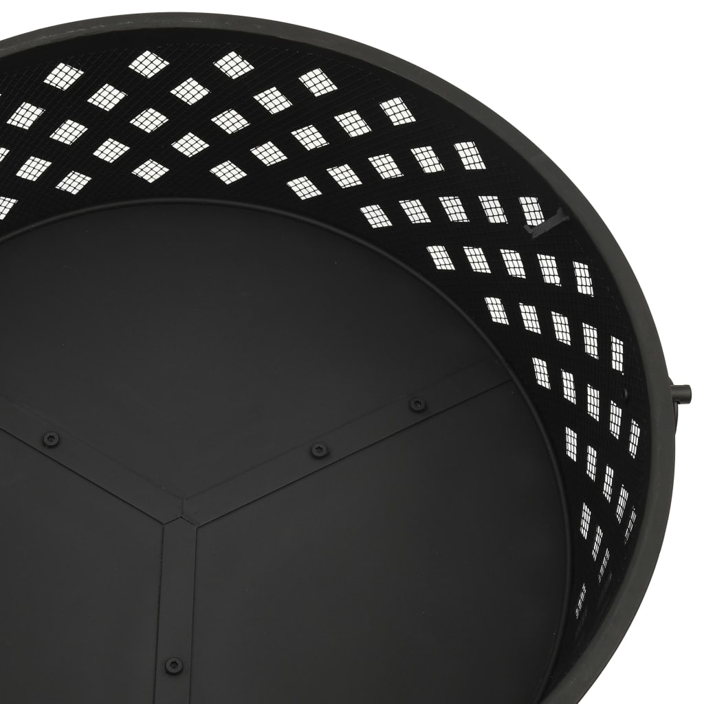 Brasero Con Atizador Acero Xxl 68 Cm