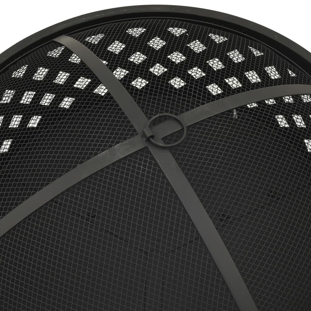 Brasero Con Atizador Acero Xxl 68 Cm