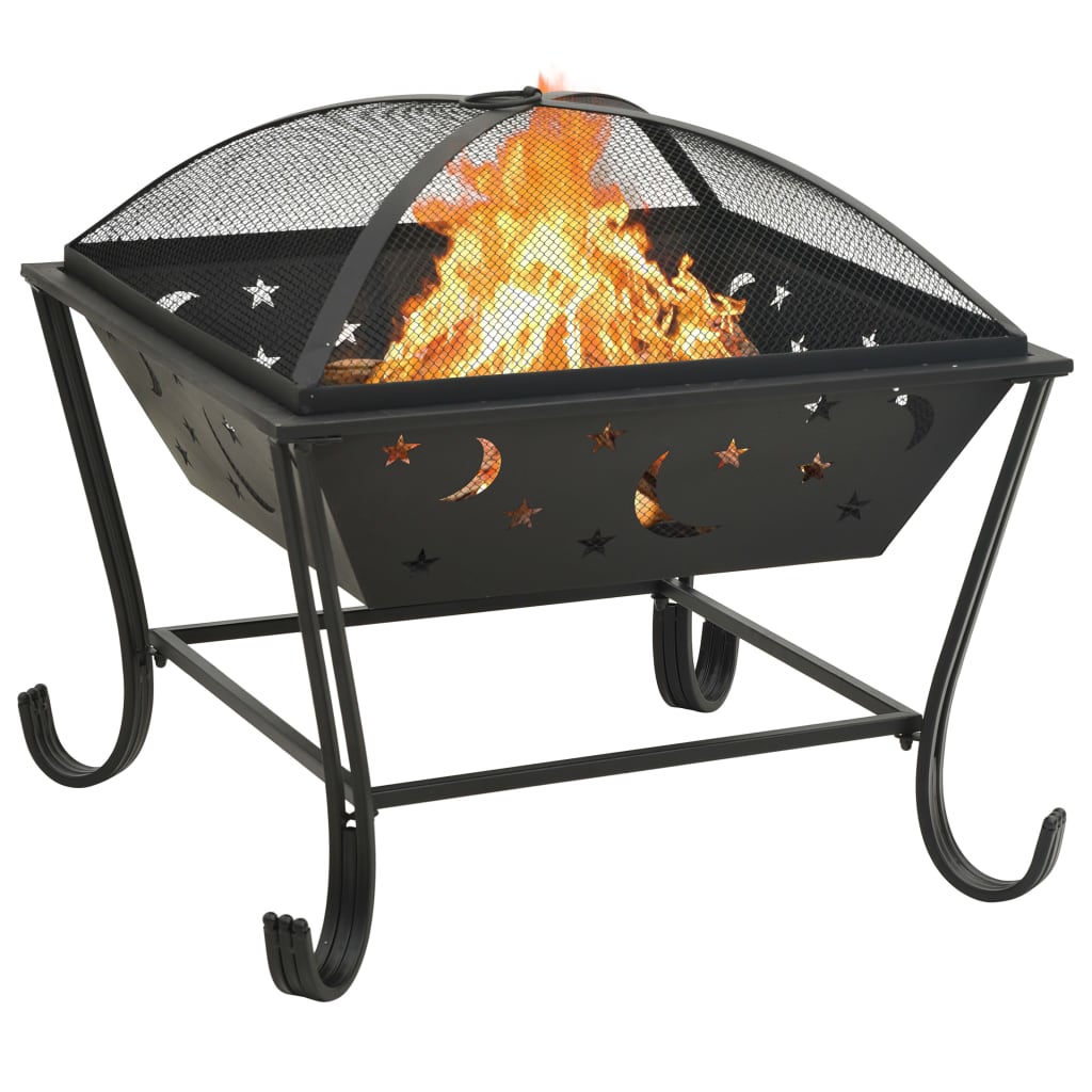 Brasero Con Atizador Acero Xxl 62 Cm