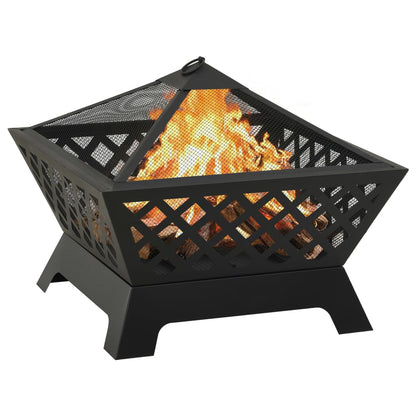 Brasero Con Atizador Acero Xxl 64 Cm
