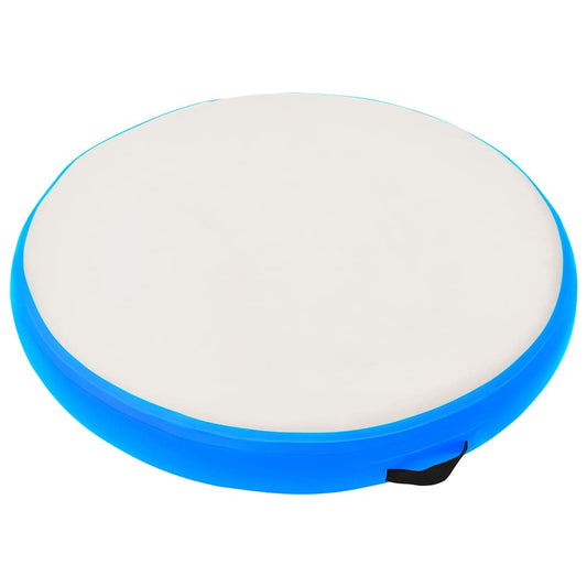 Esterilla Inflable De Gimnasia Y Bomba Pvc Azul
