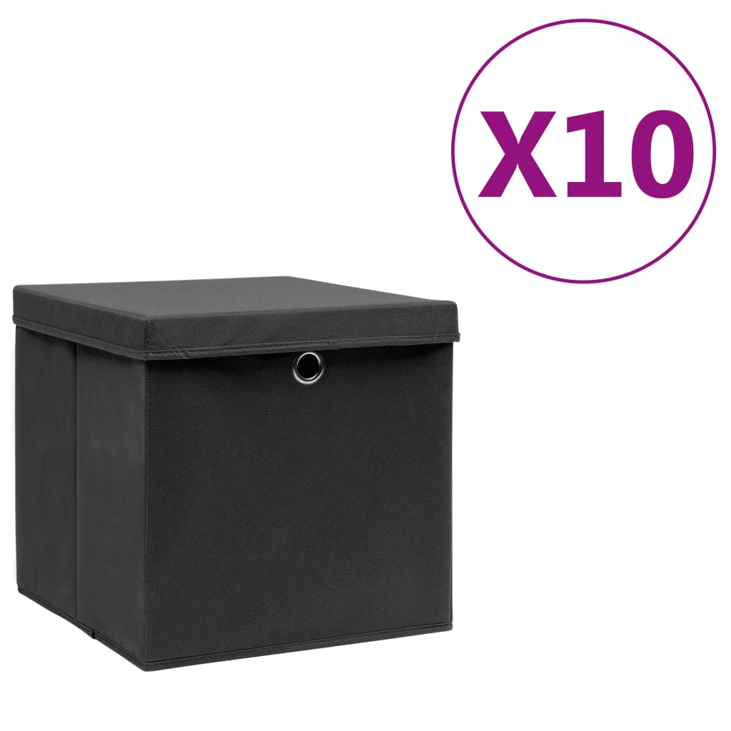 Cajas De Almacenaje 4 Uds Tela No Tejida 28X28X28 Cm