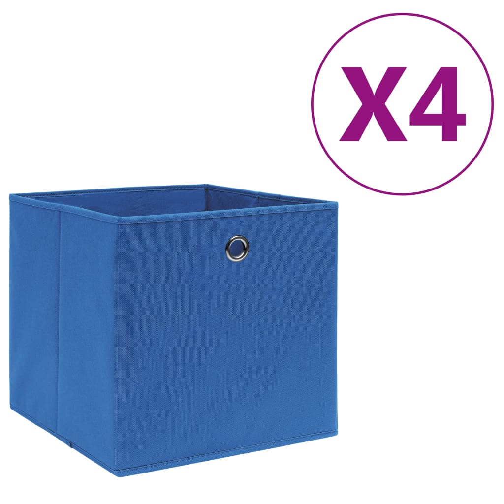 Cajas De Almacenaje 4 Uds Tela No Tejida 28X28X28 Cm