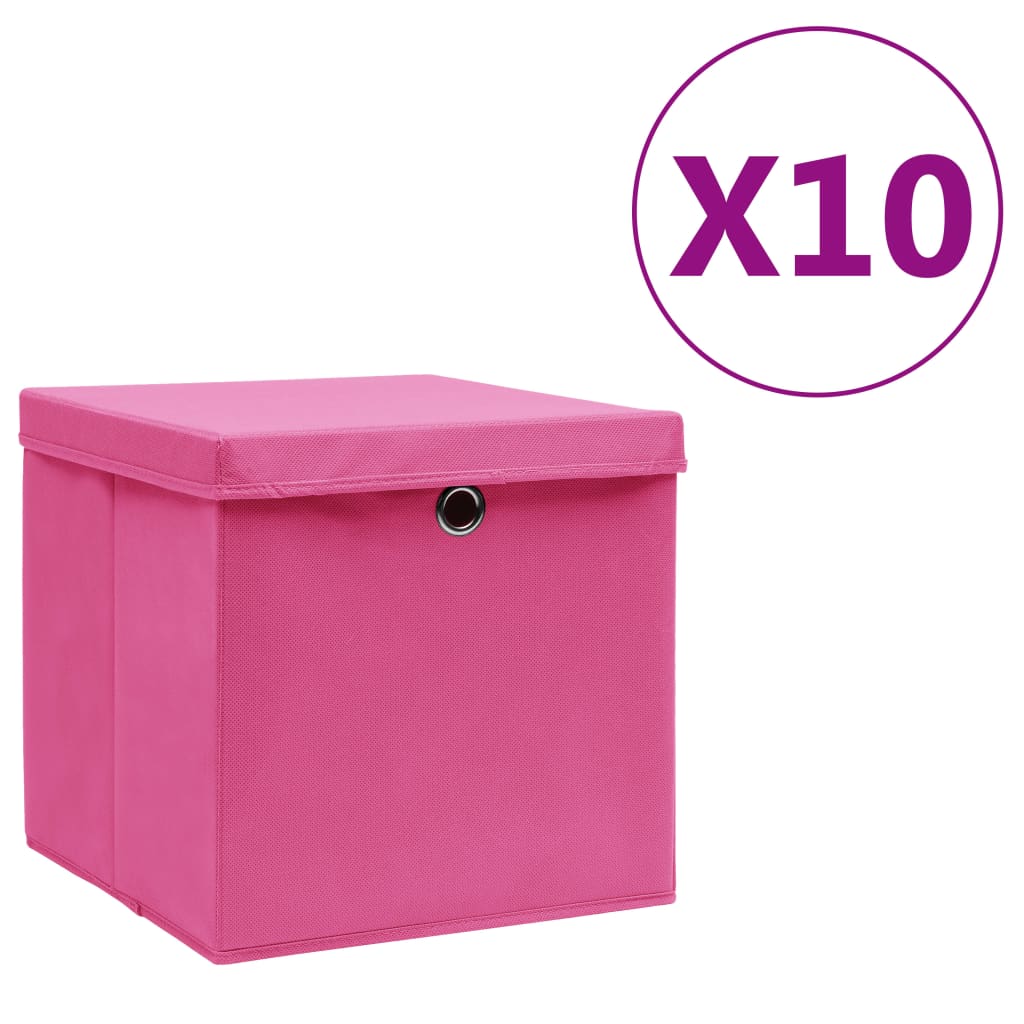 Cajas De Almacenaje 4 Uds Tela No Tejida 28X28X28 Cm