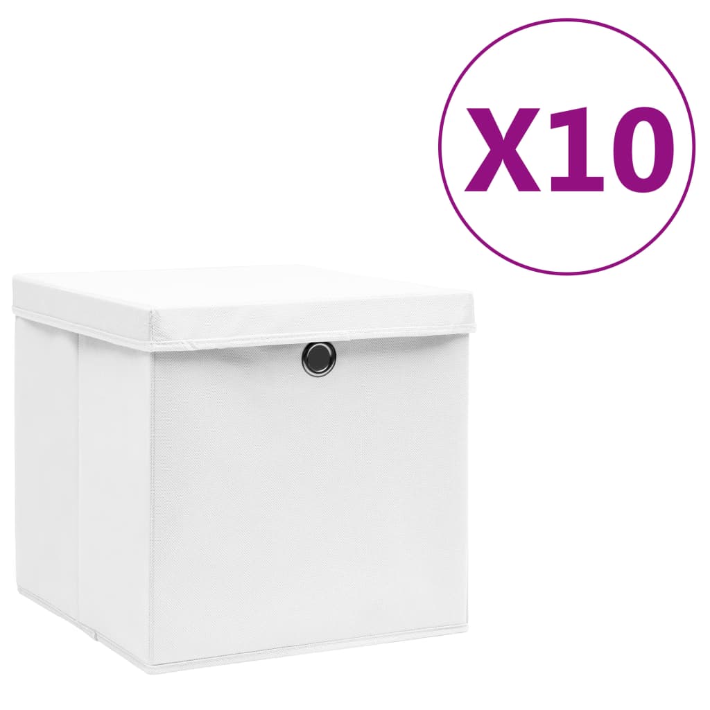 Cajas De Almacenaje 4 Uds Tela No Tejida 28X28X28 Cm