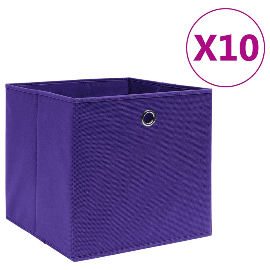 Cajas De Almacenaje 4 Uds Tela No Tejida 28X28X28 Cm
