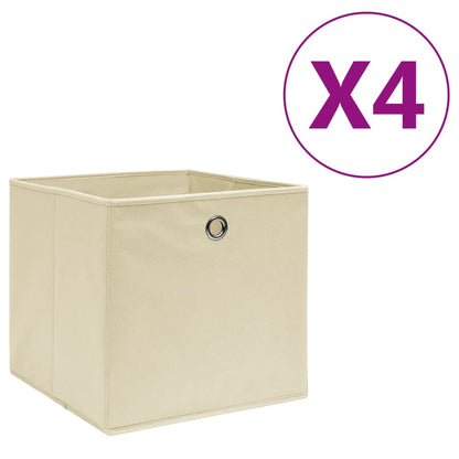 Cajas De Almacenaje 4 Uds Tela No Tejida 28X28X28 Cm