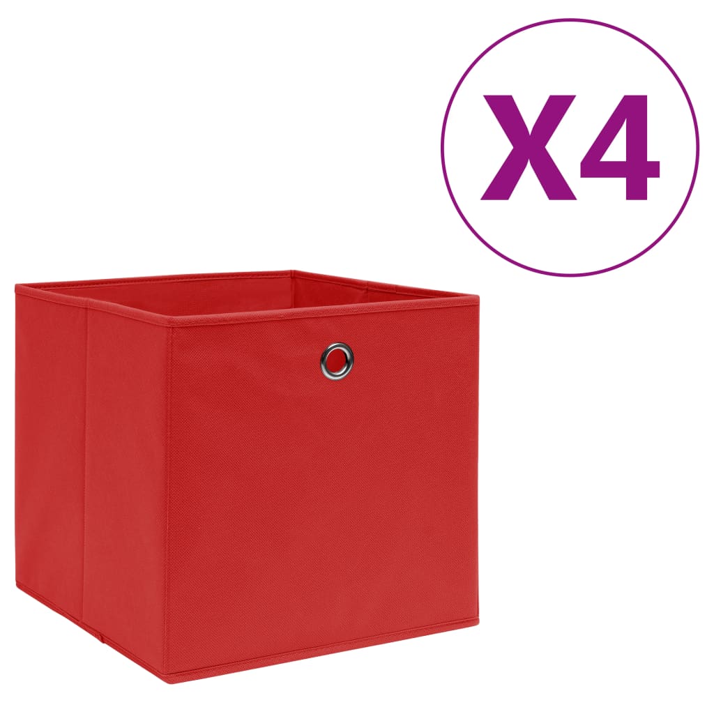 Cajas De Almacenaje 4 Uds Tela No Tejida 28X28X28 Cm