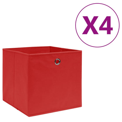Cajas De Almacenaje 4 Uds Tela No Tejida 28X28X28 Cm