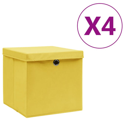 Cajas De Almacenaje 4 Uds Tela No Tejida 28X28X28 Cm