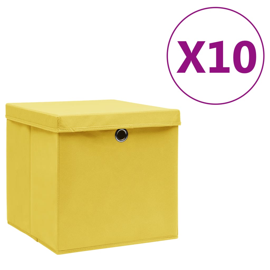 Cajas De Almacenaje 4 Uds Tela No Tejida 28X28X28 Cm