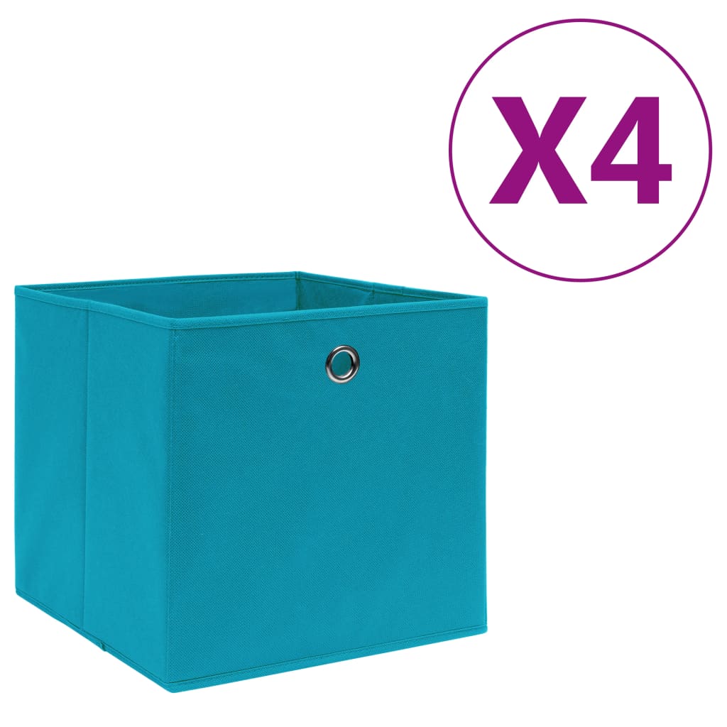 Cajas De Almacenaje 4 Uds Tela No Tejida 28X28X28 Cm
