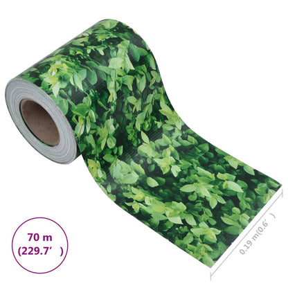 Panel De Valla De Pvc Verde 70X0,19 M