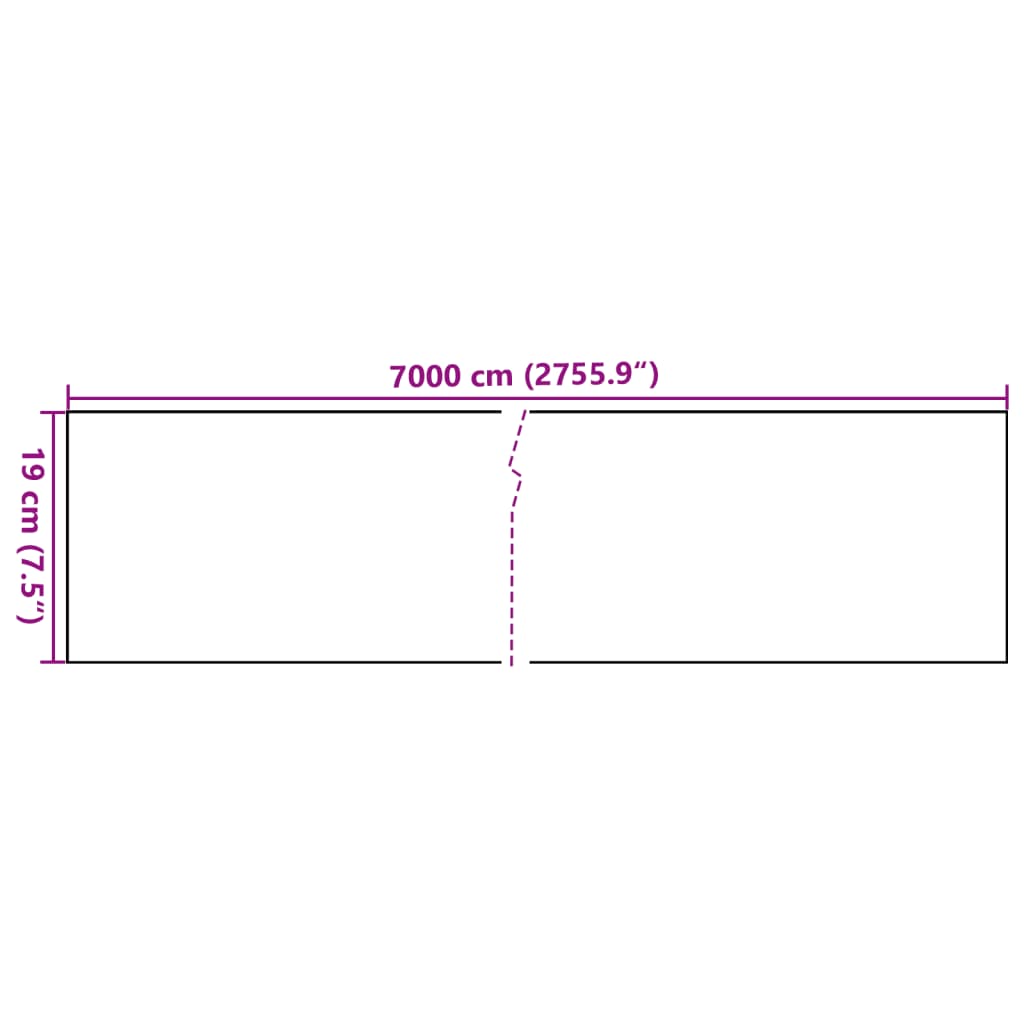 Panel De Valla De Pvc Verde 70X0,19 M