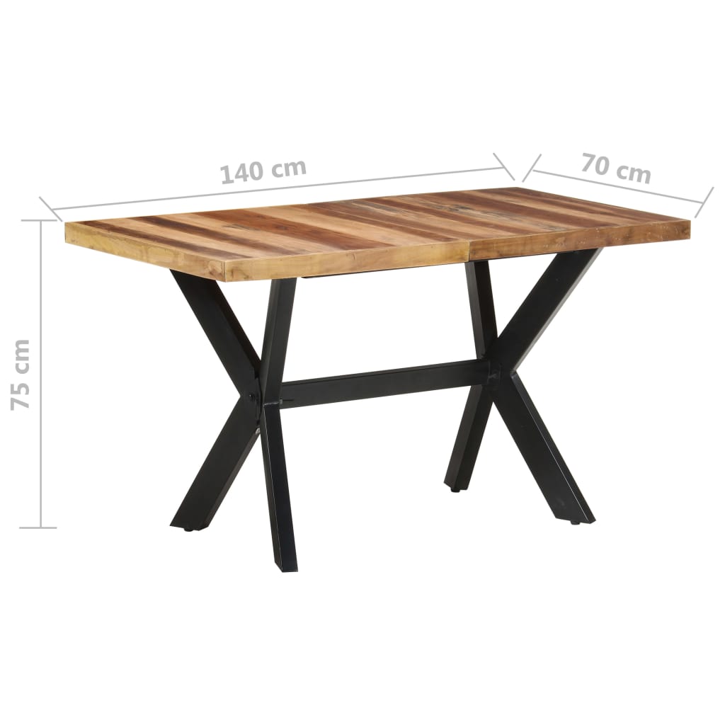 Mesa De Comedor De Madera Acacia Acabado Miel
