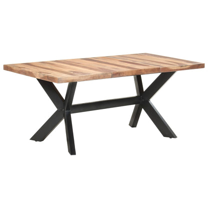Mesa De Comedor De Madera Acacia Acabado Miel
