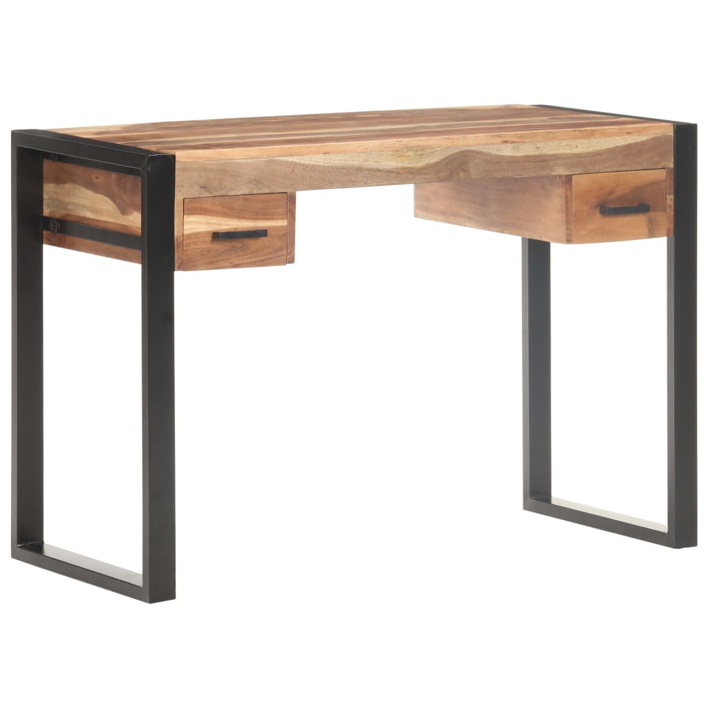 Escritorio De Madera Maciza 110X50X76 Cm