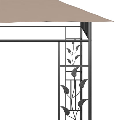 Cenador Con Mosquitera Gris Taupe 6X3X2,73 M 180 G/M²