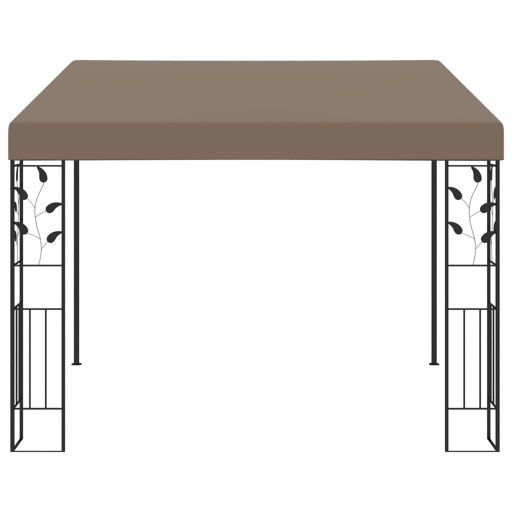 Cenador Con Montaje En La Pared Gris Taupe 3X3X2,5 M