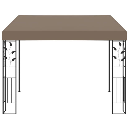 Cenador Con Montaje En La Pared Gris Taupe 3X3X2,5 M