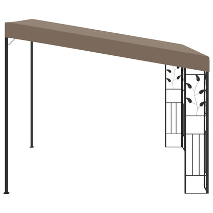 Cenador Con Montaje En La Pared Gris Taupe 3X3X2,5 M
