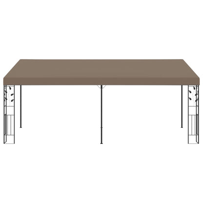 Cenador Con Montaje En La Pared Gris Taupe 6X3X2,5 M