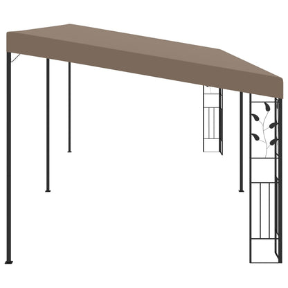 Cenador Con Montaje En La Pared Gris Taupe 6X3X2,5 M