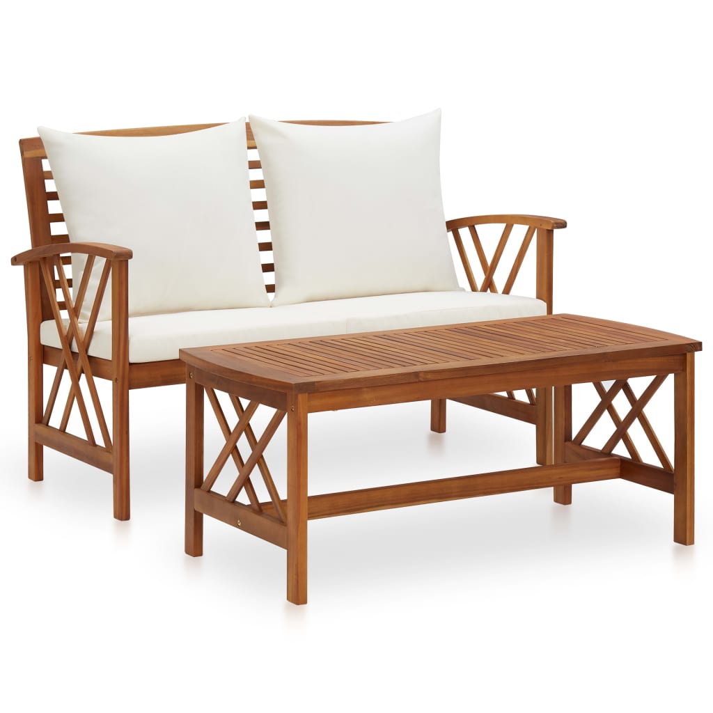 De Madera Maciza De Acacia 102X50X43 Cm