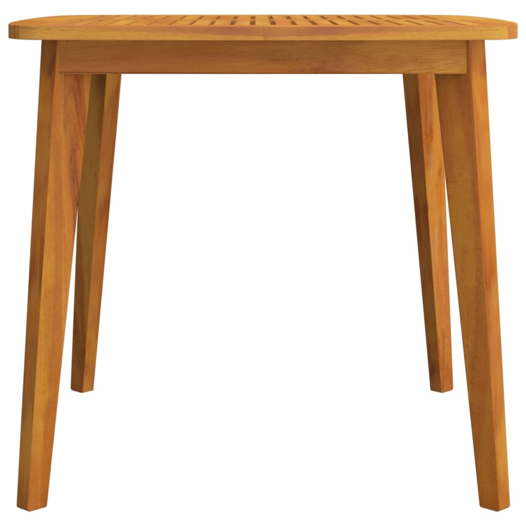Mesa De Jardín Madera Maciza De Acacia