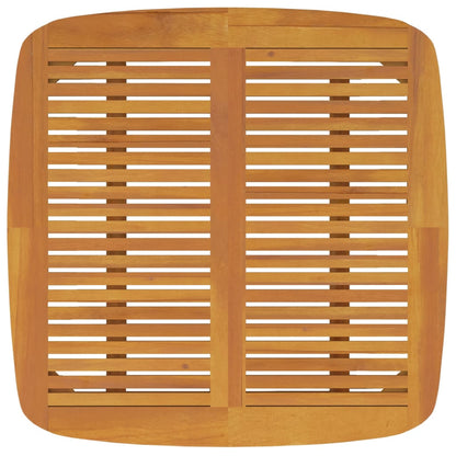 Mesa De Jardín Madera Maciza De Acacia