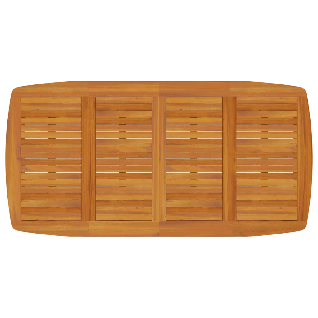 Mesa De Jardín Madera Maciza De Acacia