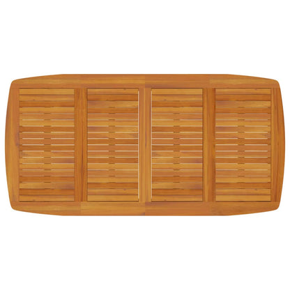 Mesa De Jardín Madera Maciza De Acacia