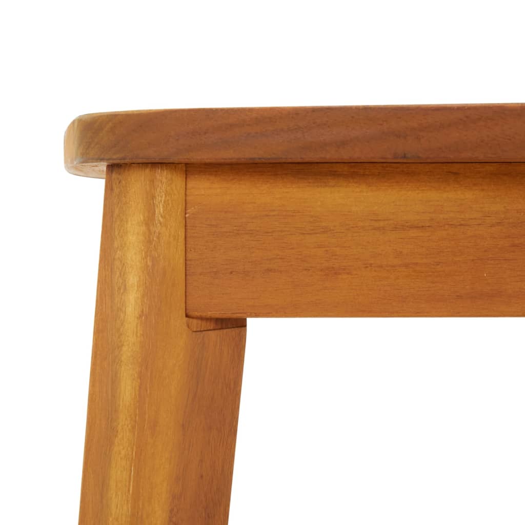 Mesa De Jardín Madera Maciza De Acacia